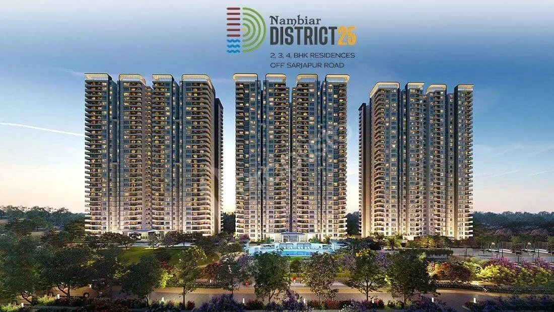 3 BHK Apartment at Nambiar District 25 Bangalore in Sarjapur Road