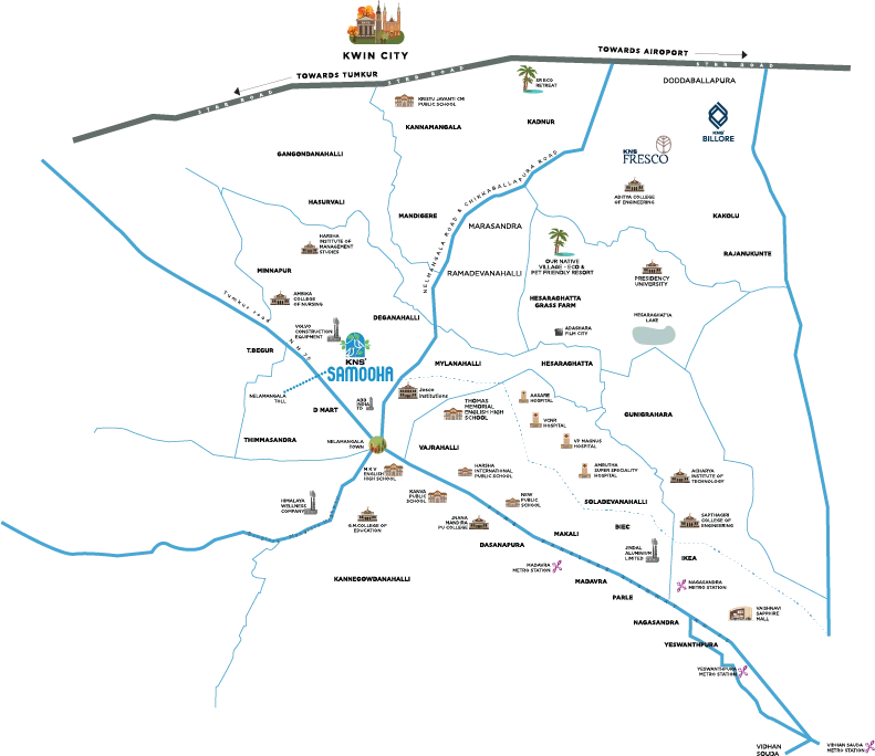 KNS SAMOOHA PHASE I, Tumkur Road, Nelamangala, West Bangalore.