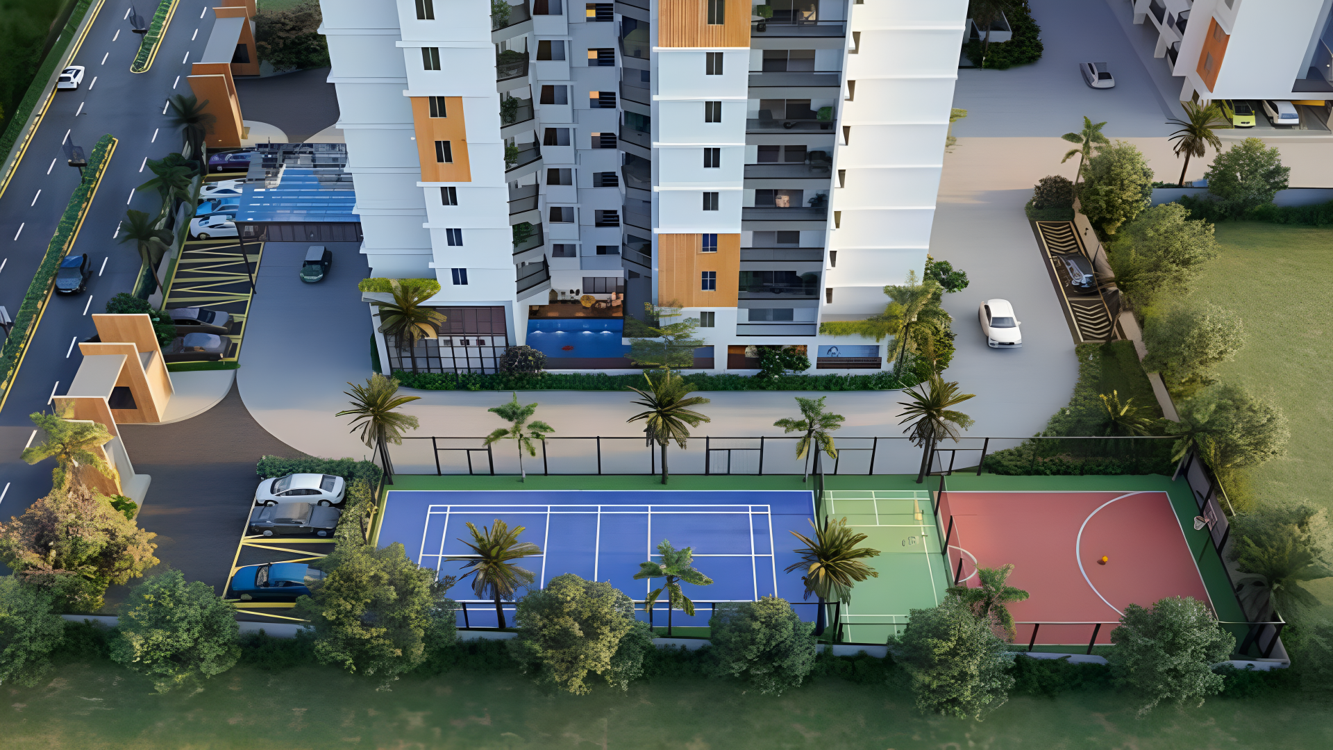 Meda The Water Edge, near RGA Tech Park, Sarjapur Road, East Bangalore