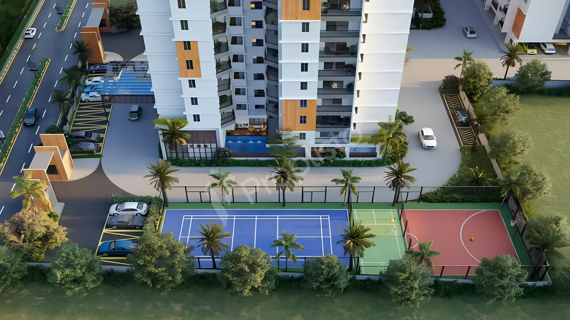 Meda The Water Edge, near RGA Tech Park, Sarjapur Road, East Bangalore