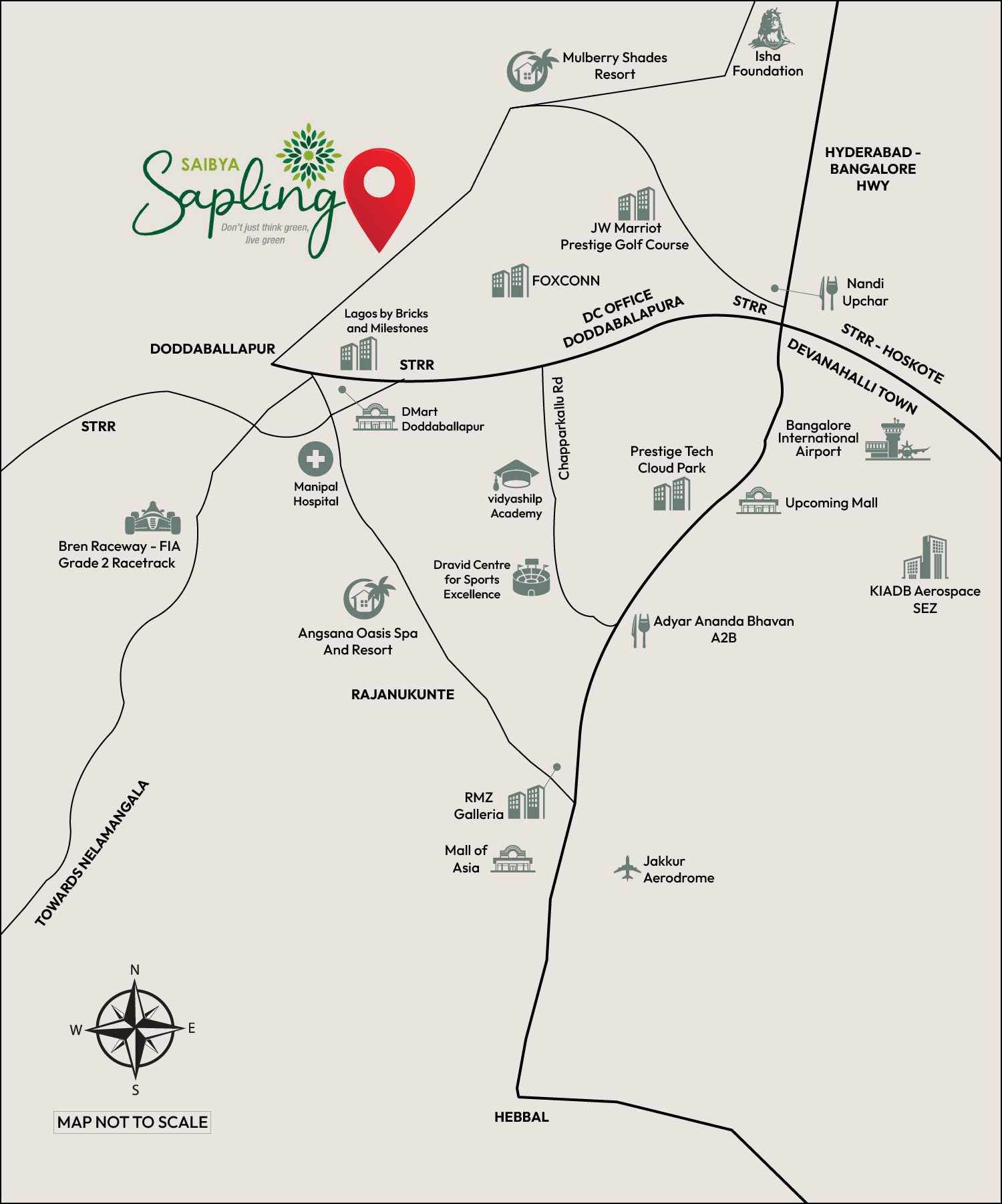 Saibya Sapling,  Doddaballapur–Nandi Hills Road, North Bangalore - Managed Farm Lands in Saibya Sapling,  Doddaballapur–Nandi Hills Road, North Bangalore, Bangalore by Saibya Developer