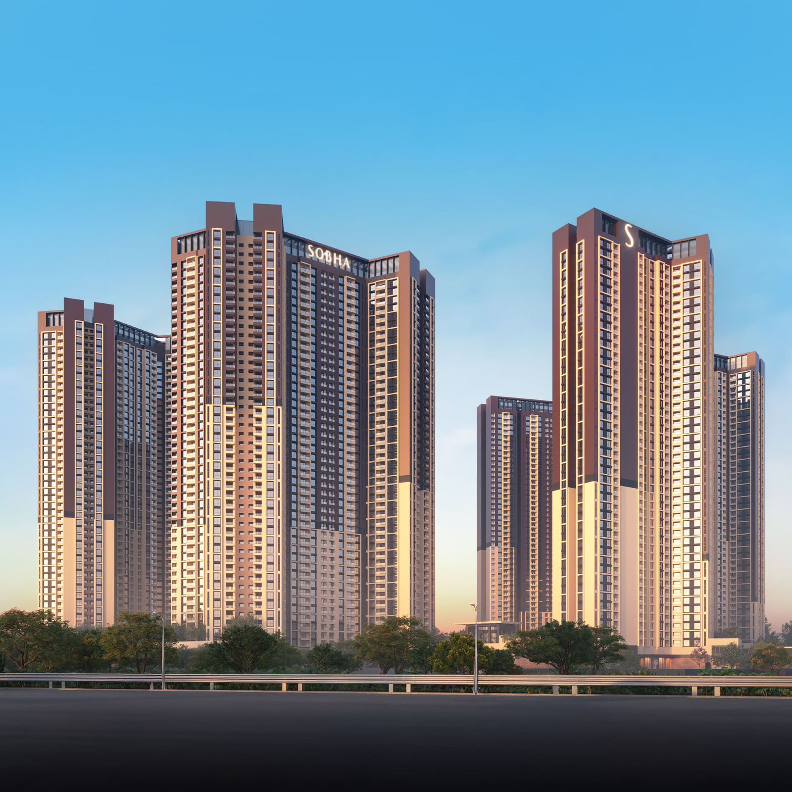2 BHK Apartment at One Residences at Sobha One World Phase 1, Hoskote, Bangalore in Hoskote