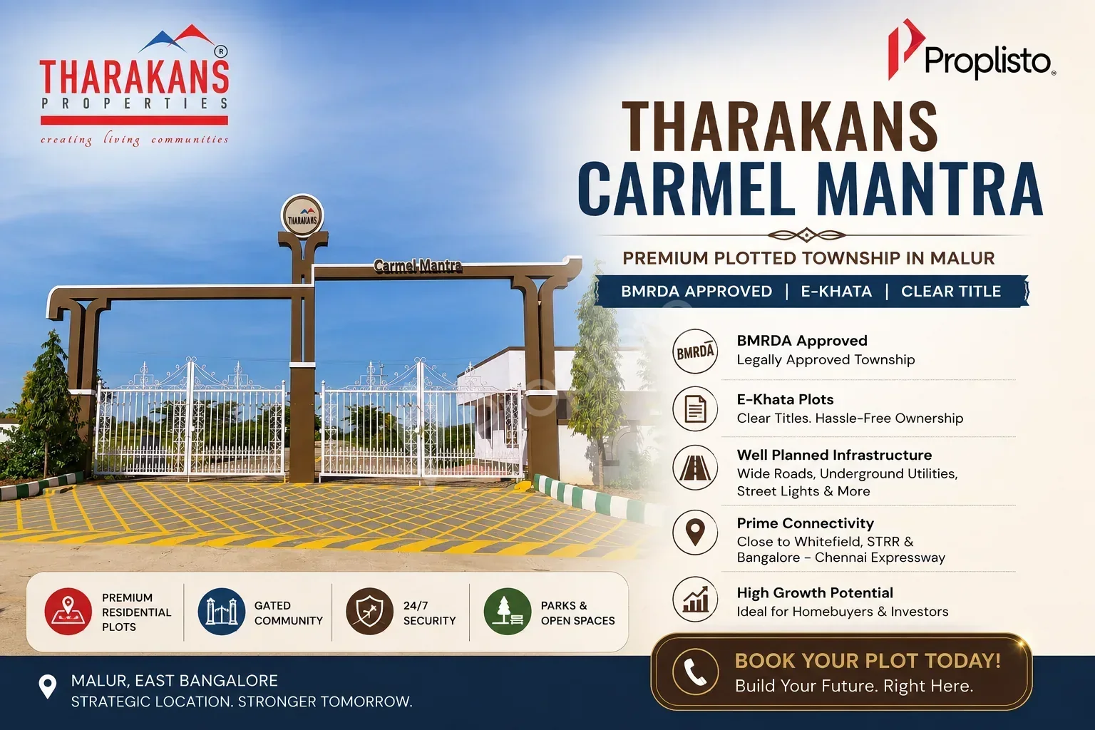 Tharakans Carmel Mantra, Malur, East Bangalore