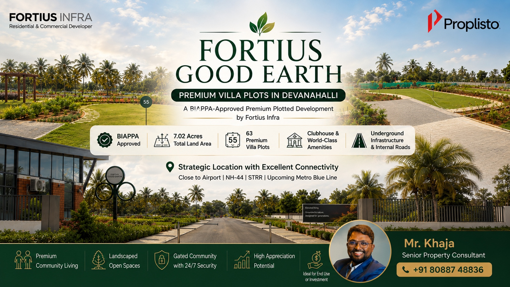 Fortius Good Earth, Devanahalli, North Bangalore