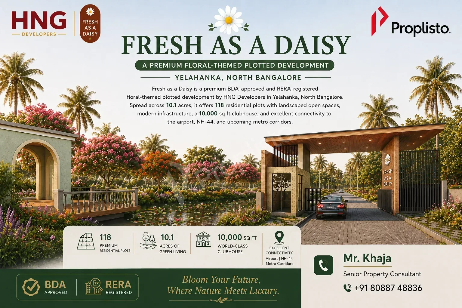 Fresh as a Daisy By HNG , Off Yelahanka New Town, North Bangalore.