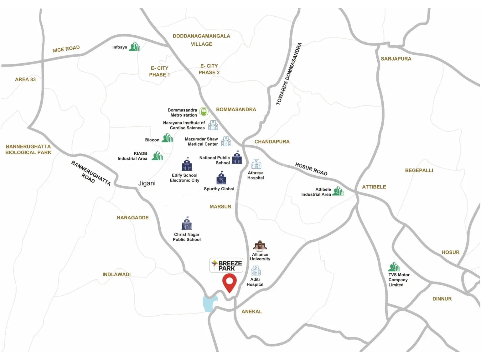 Breeze Park, Off Chandapura–Anekal Road, Near Alliance University, Anekal, South Bangalore. - Villa in Chikka Hagade Road, Off Chandapura–Anekal Road, Near Alliance University, Anekal, South Bangalore, Bangalore by Krishzen Builders and Developers Private Limited