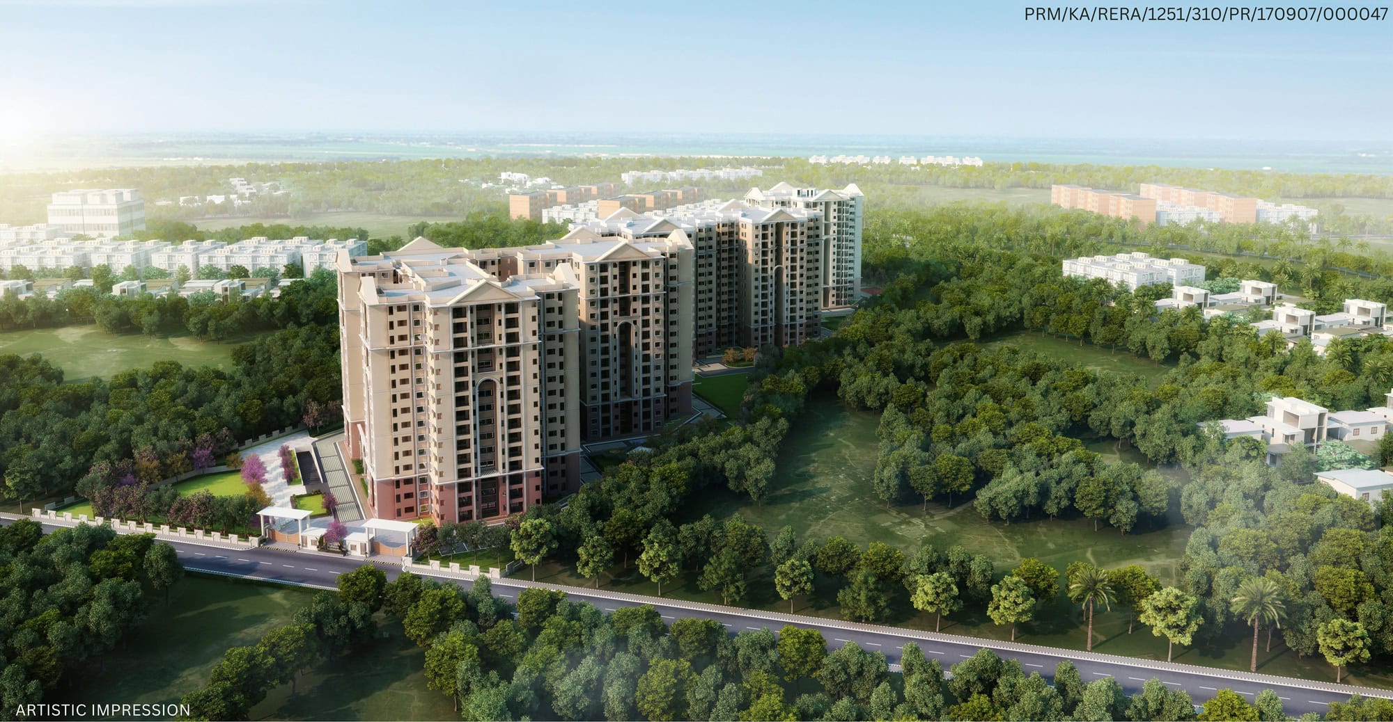 Ramky Lumina is Greco-Roman, Rayasandra, Bangalore.